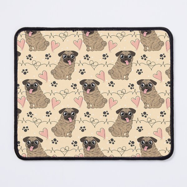 Item preview, LOVE Brindle Pug designed and sold by Lulupainting.