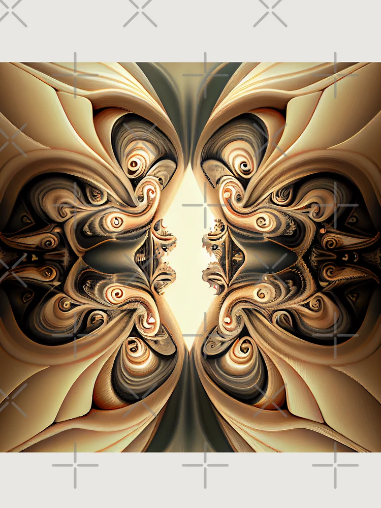 Thumbnail 6 von 6, Premium Oversized Pullover, Symmetrical Surreal Balanced Extreme Western Pattern Digital Painting designt und verkauft von CodeAndColors.