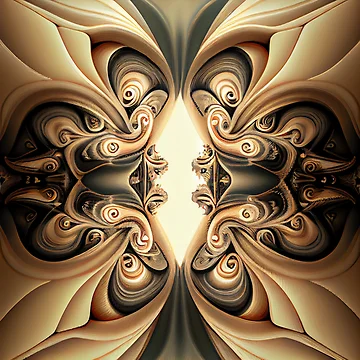 Vorschaubild zum Design Symmetrical Surreal Balanced Extreme Western Pattern Digital Painting von CodeAndColors