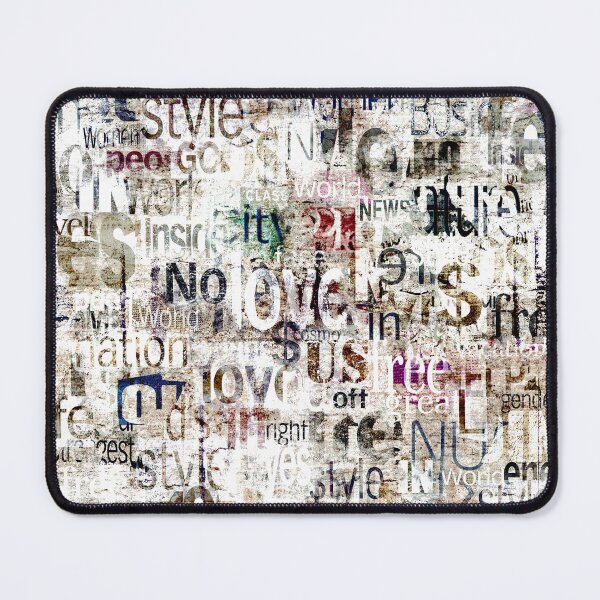 Item preview, Abstract grunge urban geometric chaotic collage with words and letters designed and sold by olgersart.