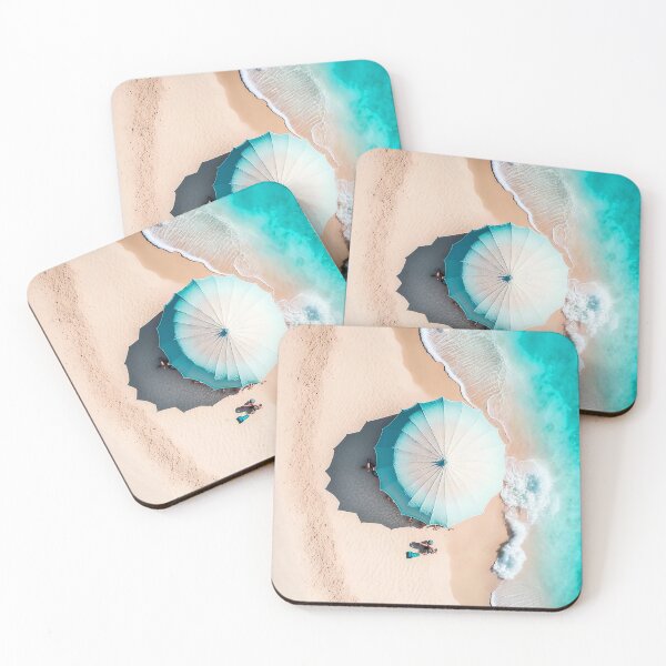 Item preview, Beautifull beach with umbrella 1 designed and sold by Artistic Pandas.