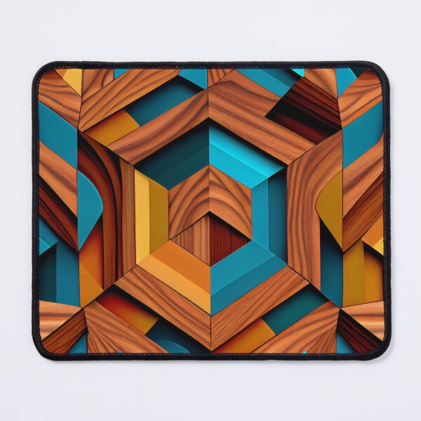 Item preview, Irregular Wood Saturated Geometric Transitional Pattern Digital Painting designed and sold by CodeAndColors.