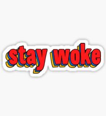 Stay Woke - Funny Meme Sticker T-Shirt Pillow Sticker