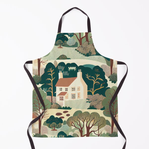 Artikelvorschau, Drawn English Countryside Chic Pattern Digital Painting entworfen und verkauft von CodeAndColors.