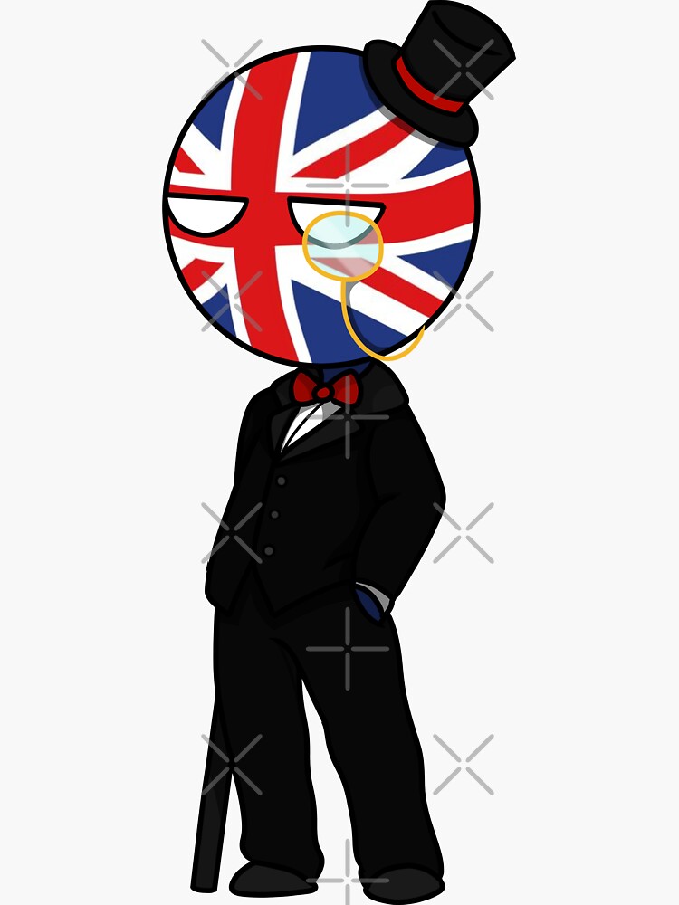 cute united kingdom country human chibi Sticker for Sale by  EveryCuteThings