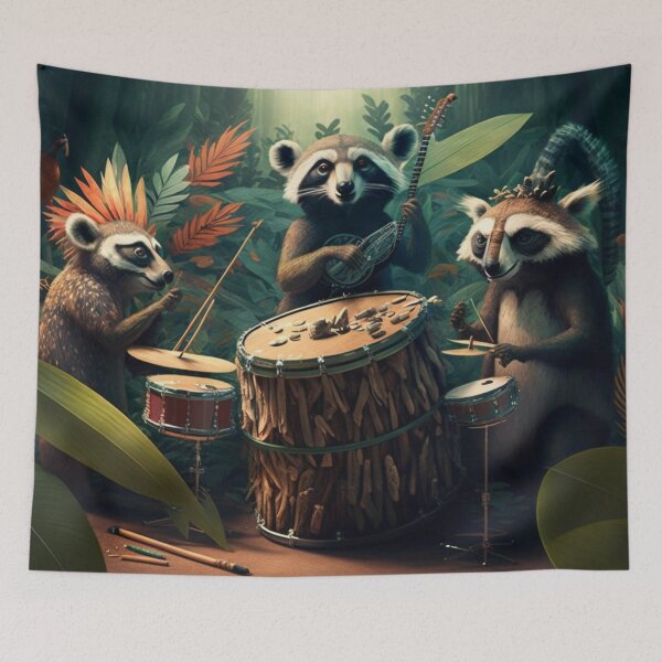 Item preview, Animals Drumming designed and sold by As Nodt89.