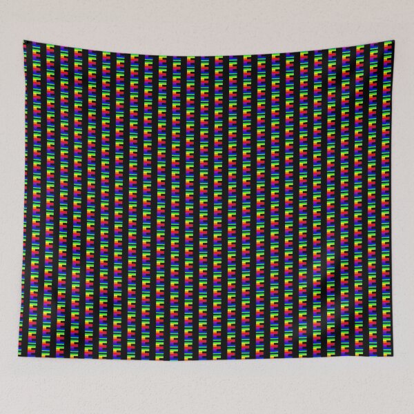 Item preview, The Letter E Rainbow on Black 5748 designed and sold by Art in My Loft.