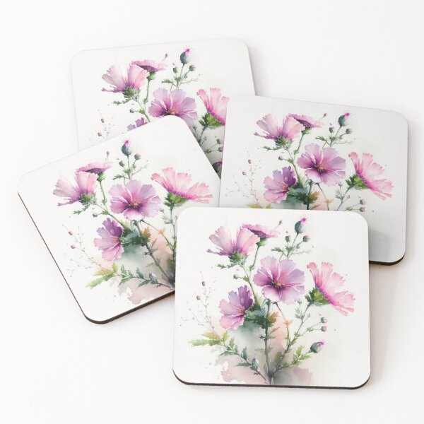 Artikelvorschau, Rosa Kosmosblumen entworfen und verkauft von Vanover Designs.