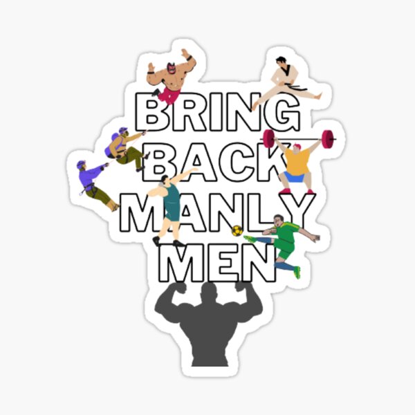 Bring Back Manly Men Water Bottle – Cool Gym Shit