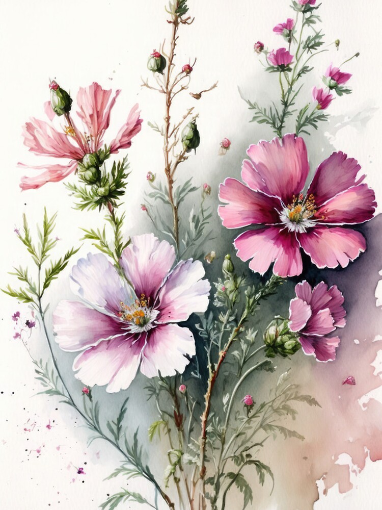 Pink Cosmos Flowers | iPhone Case