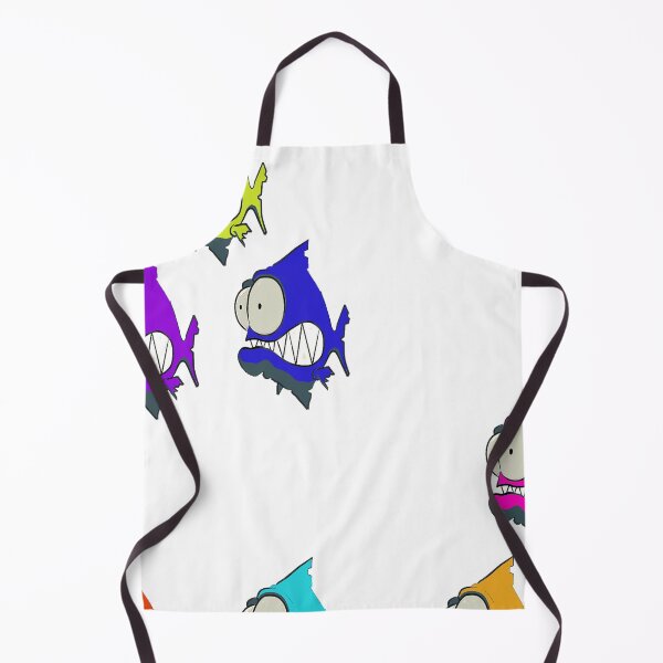 Item preview, id53-11  Colorful Piranha, Fish, Cute Fish, Funny Fish, Funny Animals, Surprised Fish, Confused Piranha, Scared Piranha, Big Eyes, Beautiful Teeth, Laughing, Excited, Dangerous Fish, Sea creatures designed and sold by bcbutika.