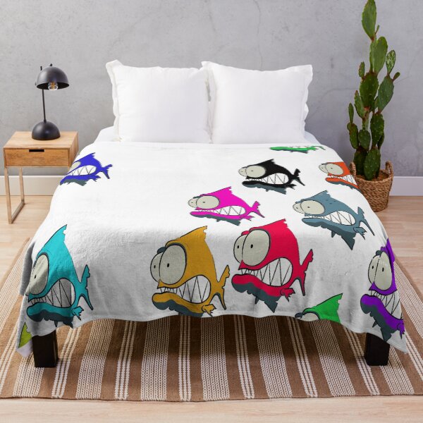 Item preview, id53-11  Colorful Piranha, Fish, Cute Fish, Funny Fish, Funny Animals, Surprised Fish, Confused Piranha, Scared Piranha, Big Eyes, Beautiful Teeth, Laughing, Excited, Dangerous Fish, Sea creatures designed and sold by bcbutika.