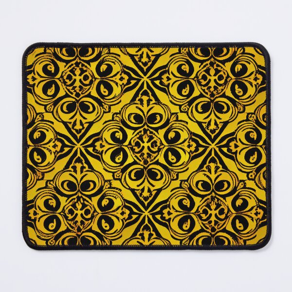 Artikelvorschau, Yellow European Pattern Digital Painting entworfen und verkauft von CodeAndColors.