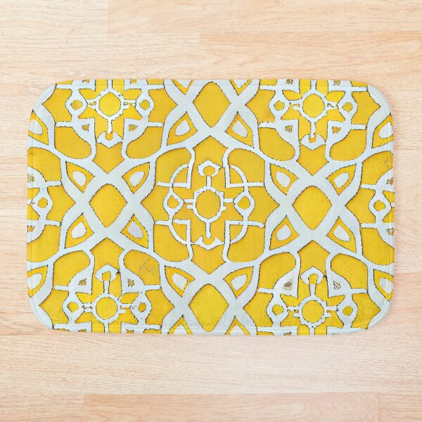 Item preview, Brilliant Yellow Pastel Moroccan Pattern Digital Painting designed and sold by CodeAndColors.