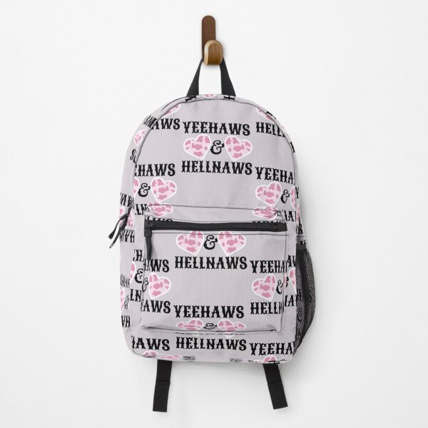 Item preview, Yeehaws & Hellnaws Pink Cow Heart design in Western style designed and sold by tranquilbeach.