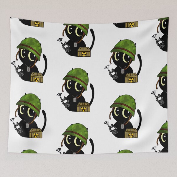 Item preview, Army Soldier Black Cat designed and sold by Pet Station.