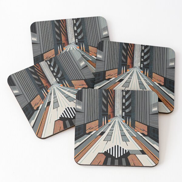 Item preview, Cartoon Skyscraper Urban Pattern Digital Painting designed and sold by CodeAndColors.