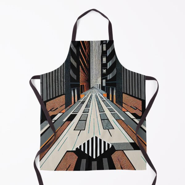 Aperçu de l'œuvre Cartoon Skyscraper Urban Pattern Digital Painting créée et vendue par CodeAndColors.