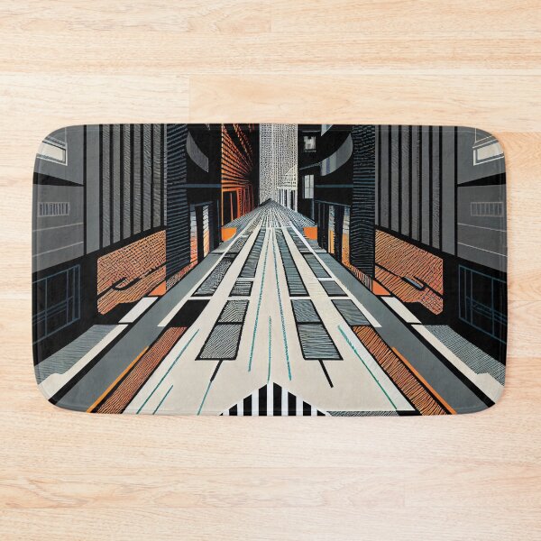 Artikelvorschau, Cartoon Skyscraper Urban Pattern Digital Painting entworfen und verkauft von CodeAndColors.