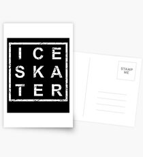 Stylish Ice Skating Postkarten