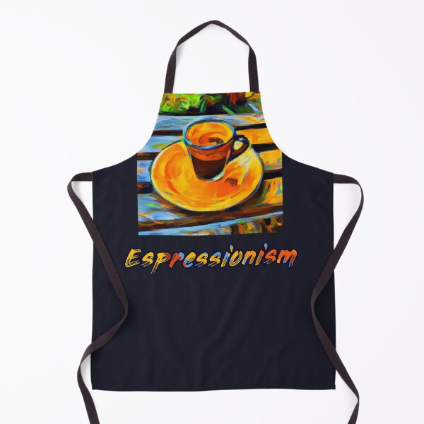 Item preview, An expressionism espresso becomes espressionism - art humor with oil painting designed and sold by GiborDesign.