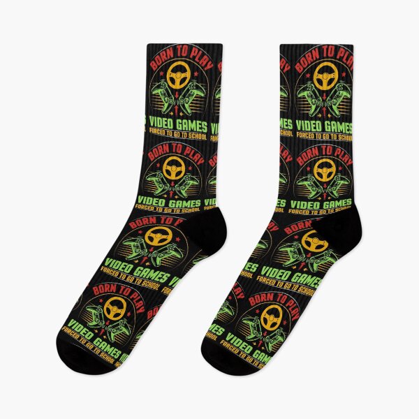 Item preview, Born To Play Video Games Forced To Go To School Great Gift For Video Game Lovers Funny Gamers designed and sold by naworas.