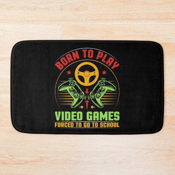Item preview, Born To Play Video Games Forced To Go To School Great Gift For Video Game Lovers Funny Gamers designed and sold by naworas.