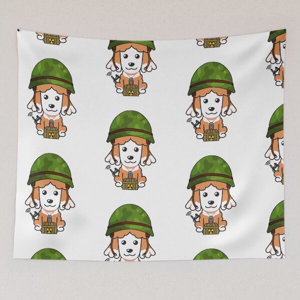 Item preview, Army Soldier Brown dog  designed and sold by Pet Station.