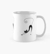 Black cat silhouette Mug