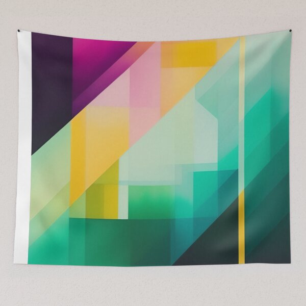 Item preview, Colorful Multi Color abstract watercolor shapes organic geometric pattern 46 designed and sold by vishalraifx.