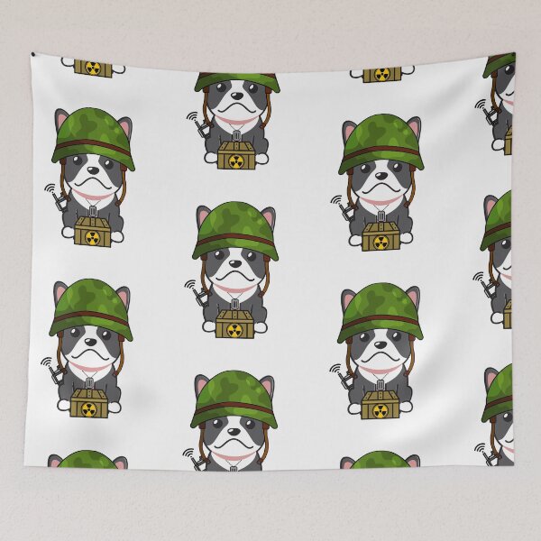 Item preview, Army Soldier French Bulldog designed and sold by Pet Station.