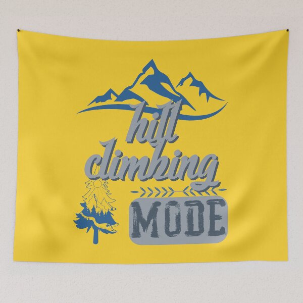 Item preview, hill climbing mode, forest river sun inside tree pine designed and sold by movie-popcorn.
