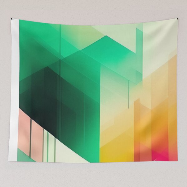 Item preview, Colorful Multi Color abstract watercolor shapes organic geometric pattern 49 designed and sold by vishalraifx.