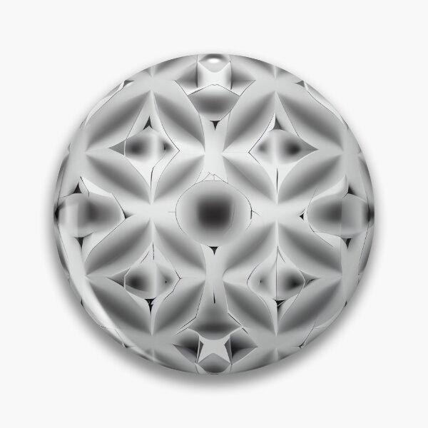 Artikelvorschau, Symmetrical Monochromatic Complex Pale Dreamy Minimalist Pattern Digital Painting entworfen und verkauft von CodeAndColors.