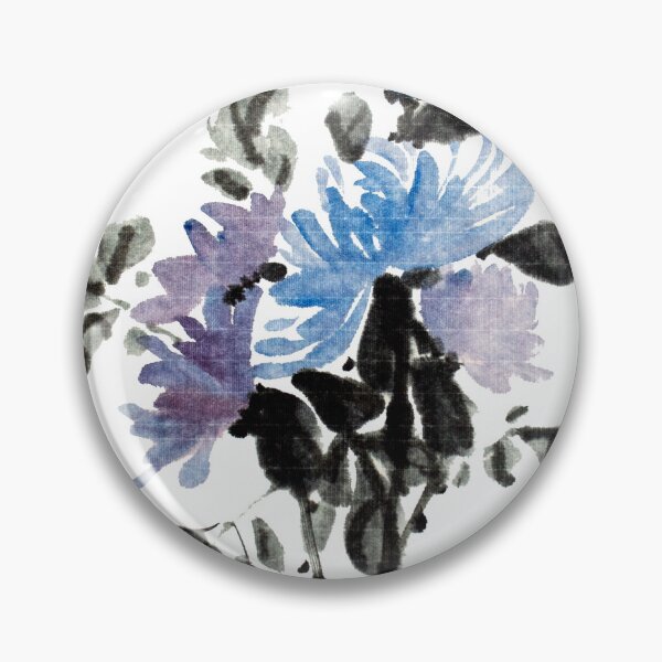Item preview, Chrysanthemum Asian Watercolor Painting designed and sold by lightnamu.