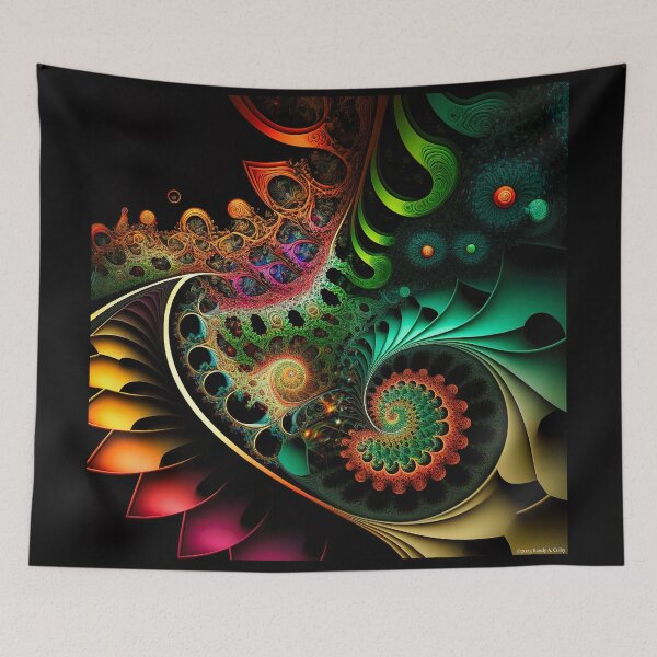 Item preview, Fractal 0001, Ethereal Mandelbrot fractal design, featuring mesmerizing patterns and infinite depth designed and sold by randycolby.