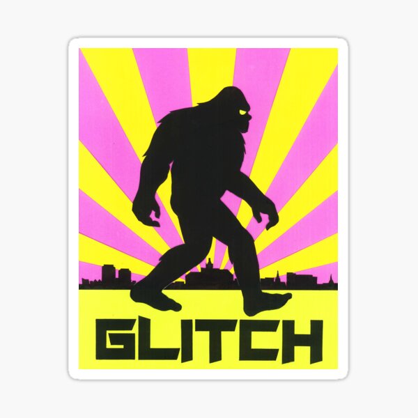 Glitch Bigfoot Sticker
