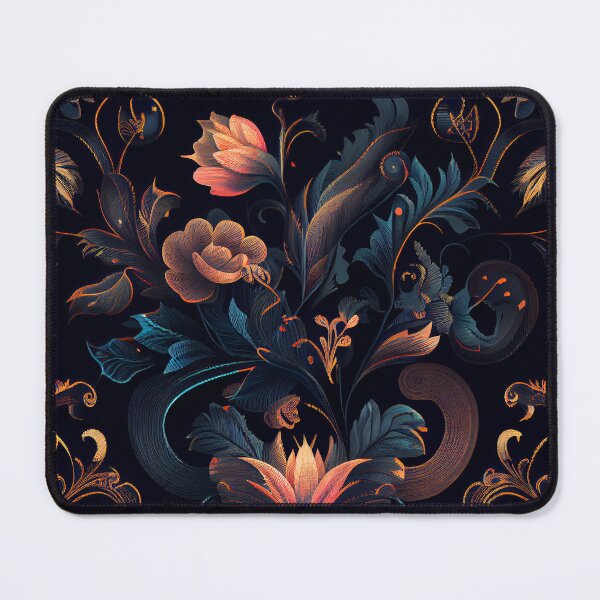 Item preview, Dark Classic Maximalist Pattern Digital Painting designed and sold by CodeAndColors.