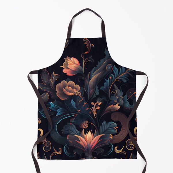 Item preview, Dark Classic Maximalist Pattern Digital Painting designed and sold by CodeAndColors.