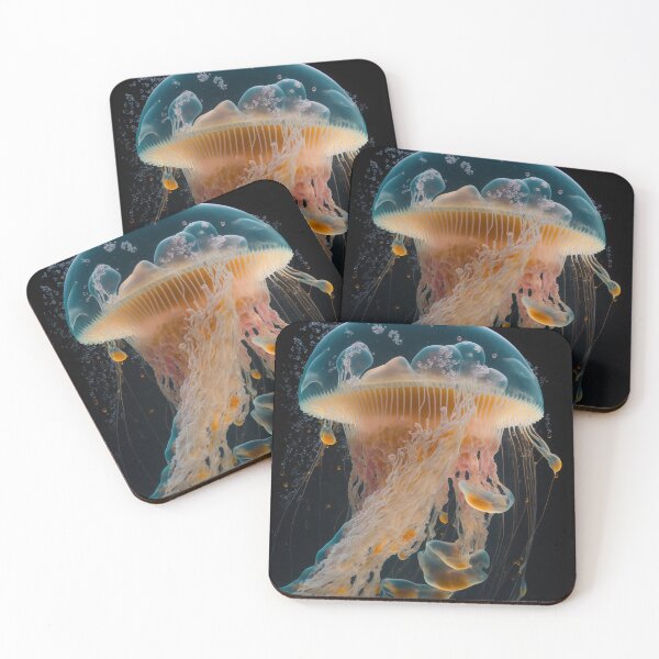 Item preview, Jellyfish Whispers: A captivating display of oceanic art designed and sold by AstralArtisan.