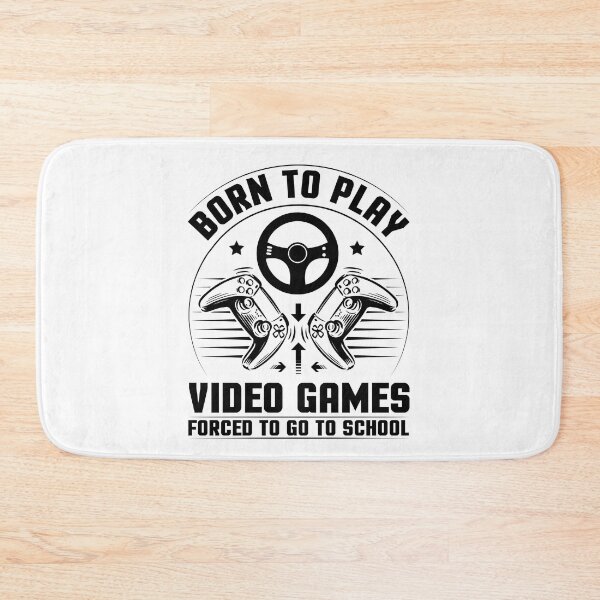 Item preview, Born To Play Video Games Forced To Go To School For Video Game Lovers Funny Gamers designed and sold by naworas.