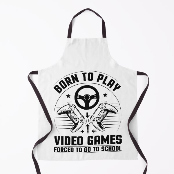 Item preview, Born To Play Video Games Forced To Go To School For Video Game Lovers Funny Gamers designed and sold by naworas.