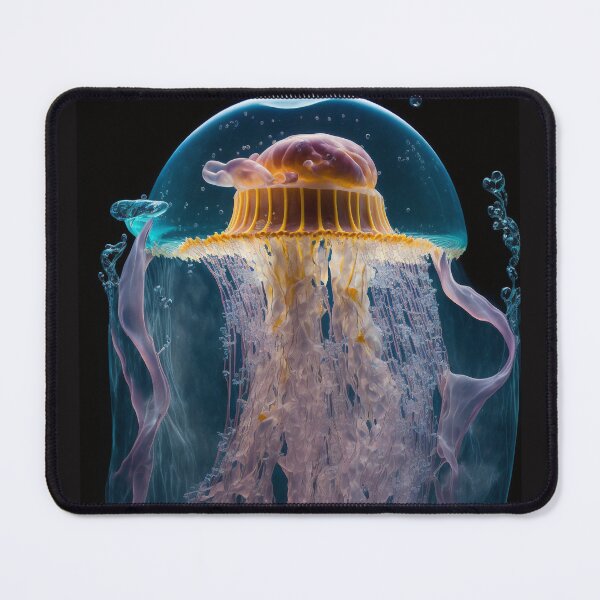 Item preview, Jellyfish Harmony: A serene display of oceanic art designed and sold by AstralArtisan.