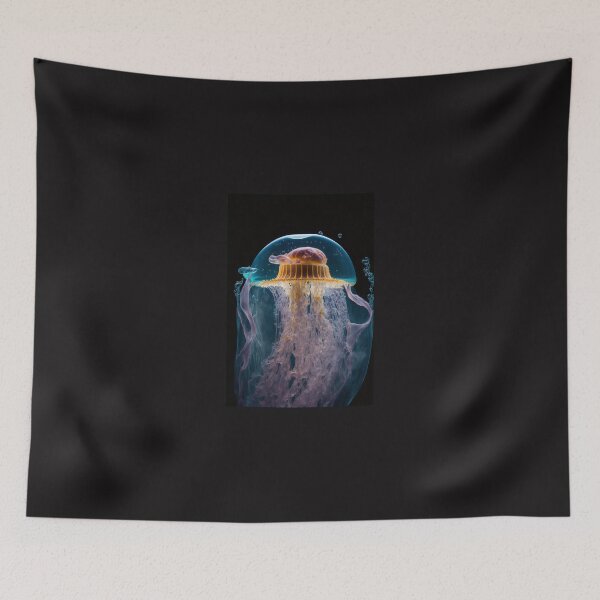 Item preview, Jellyfish Harmony: A serene display of oceanic art designed and sold by AstralArtisan.
