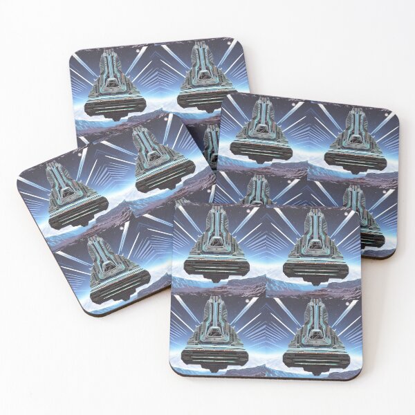 Item preview, Spaceship Stylized Flying Over Ground designed and sold by SaricComposer.