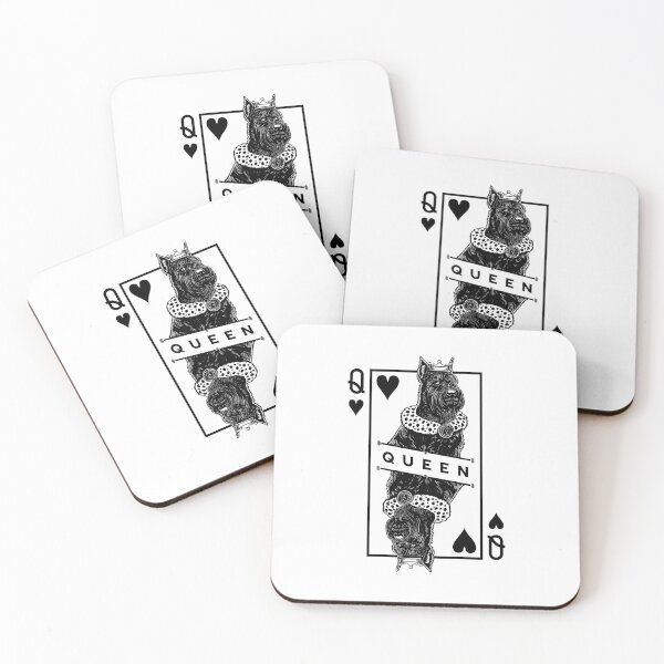 Item preview, Giant Schnauzer Queen Of Hearts Funny Dog Lover Pop Art designed and sold by GrandeDuc.