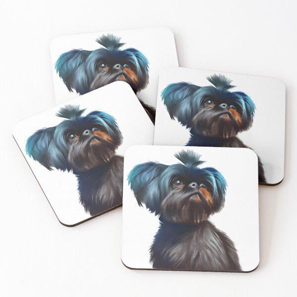 Item preview, Affenpinscher, charcoal drawing, Ai Generated Art  designed and sold by ACC .