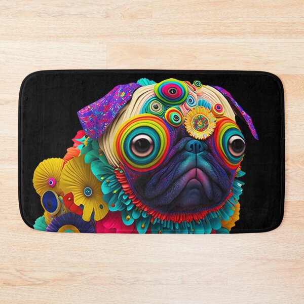 Item preview, Pug-tastic Rainbow 2 designed and sold by Artistic Pandas.