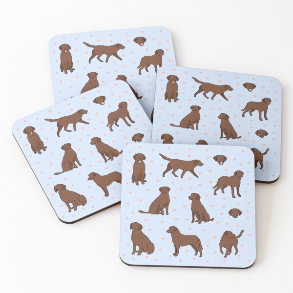 Item preview, Chesapeake Bay Retriever dog illustration pattern  designed and sold by Yarafantasyart.