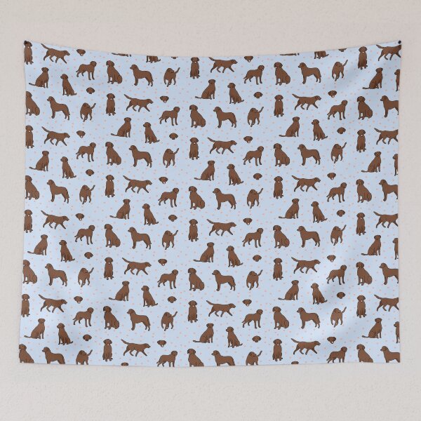 Item preview, Chesapeake Bay Retriever dog illustration pattern  designed and sold by Yarafantasyart.